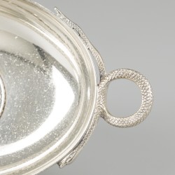 Muntschaaltje zilver.