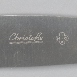 Christofle 18-delige set dinerbestek, model Boreal, verzilverd.