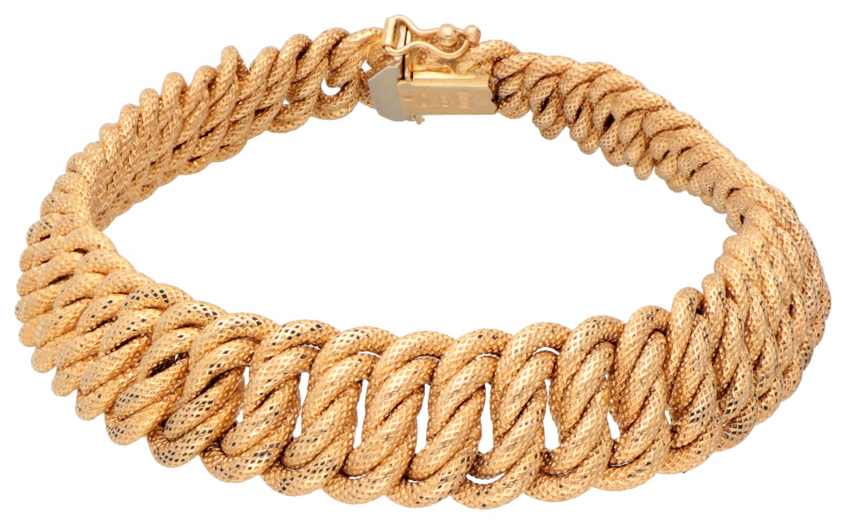 No reserve - UnoAErre 18K geelgouden schakelarmband. 

