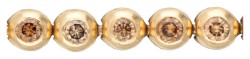 No reserve - 14K Geelgouden tennisarmband bezet met ca. 2.16 ct. champagne en cognac diamanten