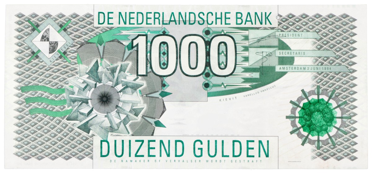 Nederland. 1000 gulden. Bankbiljet. Type 1994. - Prachtig +.