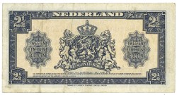 Nederland. 2½ gulden. Muntbiljet. Type 1945. - Zeer Fraai.