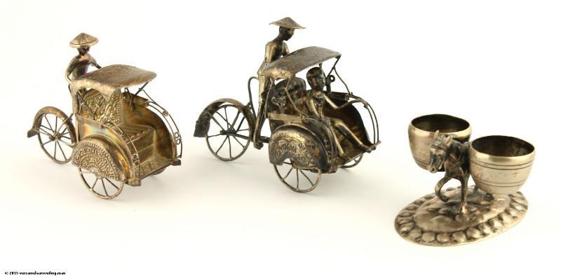 Lot: Zilveren Miniaturen (3x)