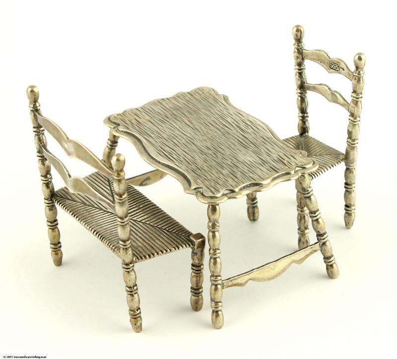 Lot: Zilveren Miniaturen (3x)