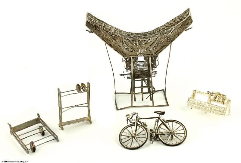 Lot: Zilveren Miniaturen (5x)