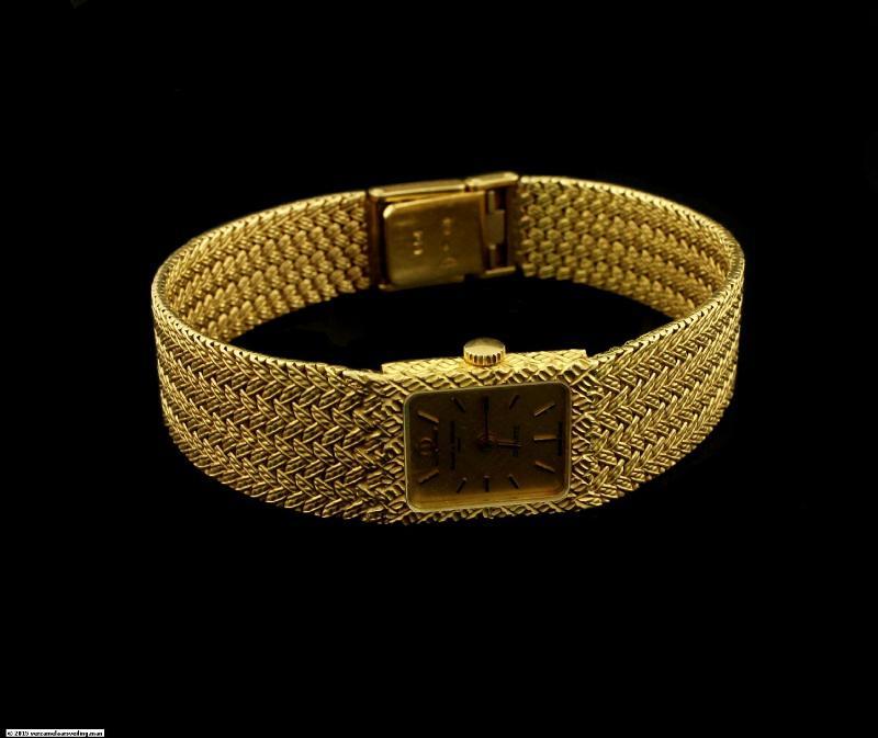 Geelgouden Baume & Mercier dameshorloge, 18 karaat
