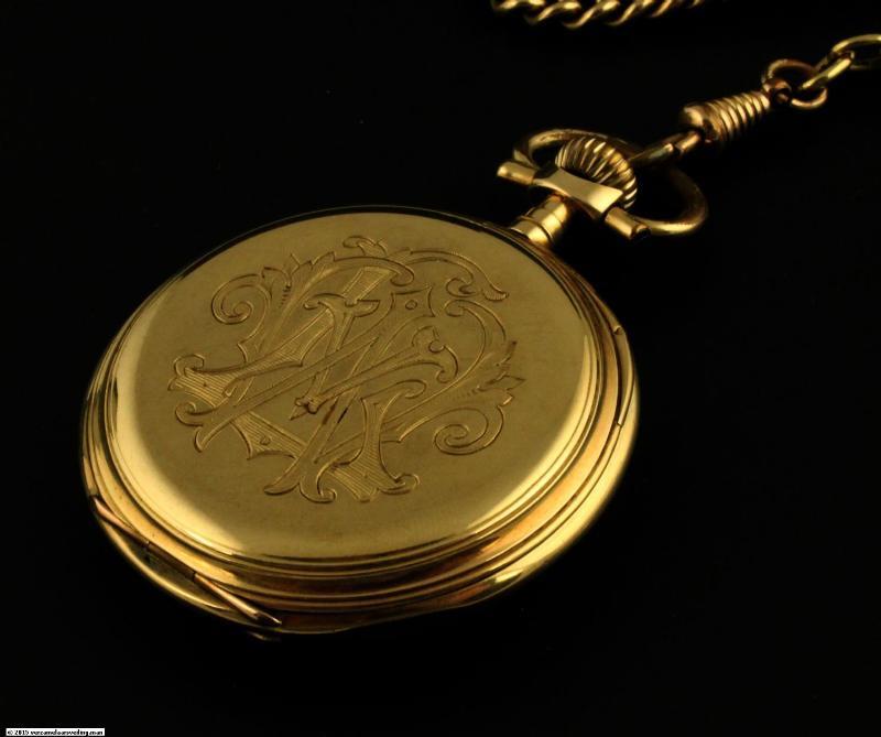 Geelgouden Alpina zakhorloge, 14 karaat