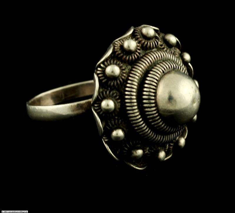 Zilveren Vintage Ring Met Zeeuwse Knoop