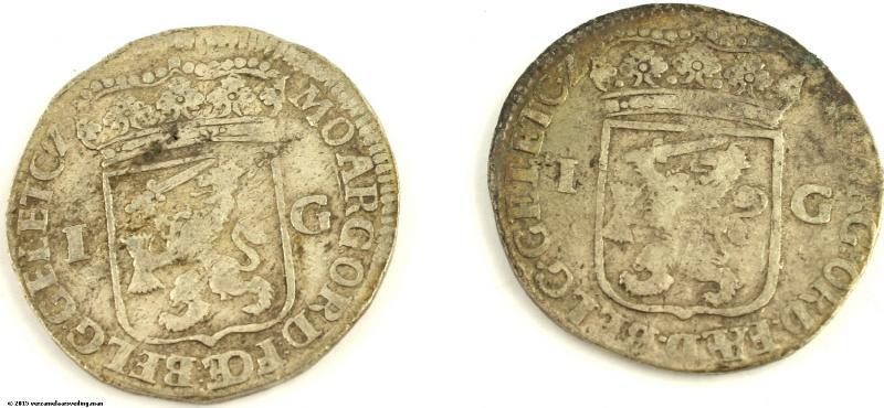 Lot: 1 gulden Gelderland. Varieert tussen Fraai- en Zeer Fraai-.