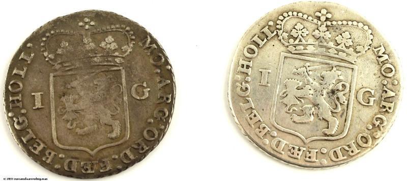 Lot: 1 gulden Holland. Zeer Fraai.