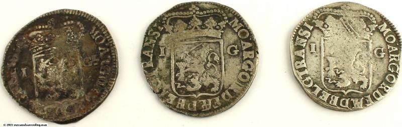 Lot: 1 gulden Overijssel. Varieert tussen Fraai en Fraai+.