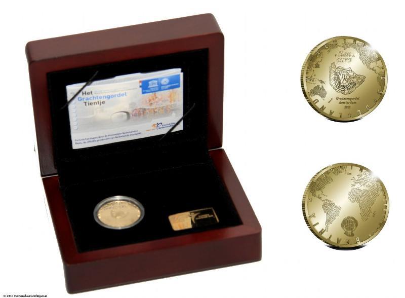 10 euro 2012 'Grachtengordel'. Proof.