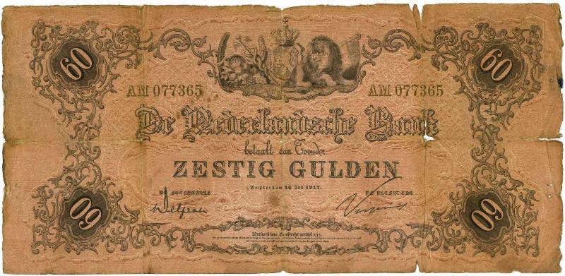 Nederland. 100 gulden. Bankbiljet. Type 1945. Geldzuivering. - Zeer Fraai.