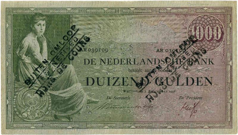 Noodgeld 1ste W.O. 1 gulden. Bergen op Zoom - Prachtig.