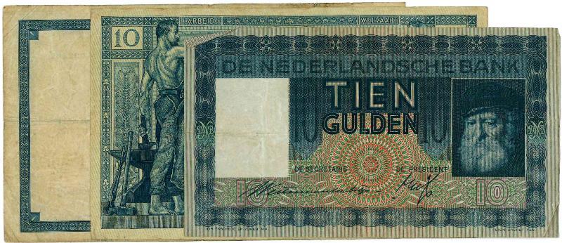Noodgeld 2de W.O. 1 gulden. Poortugaal. - Prachtig.
