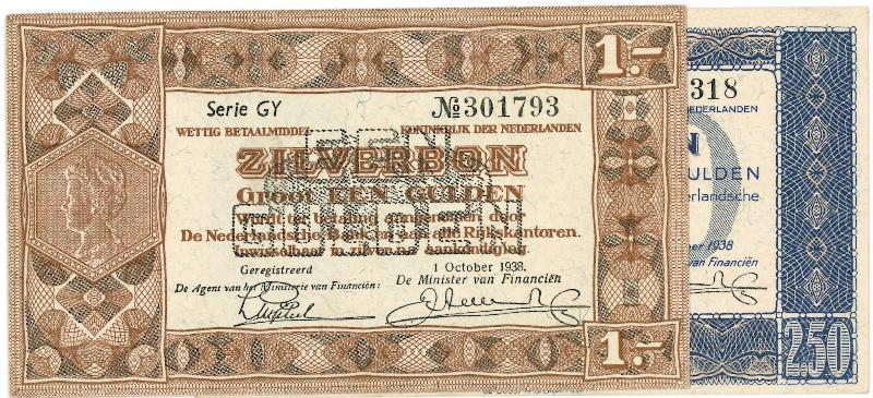 Curaçao. 1 gulden. Muntbiljet. Type 1942. - Prachtig.