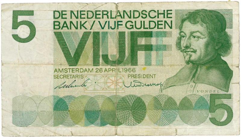 Nederlandse Antillen. 5 gulden. Bankbiljet. Type 1967. - UNC.