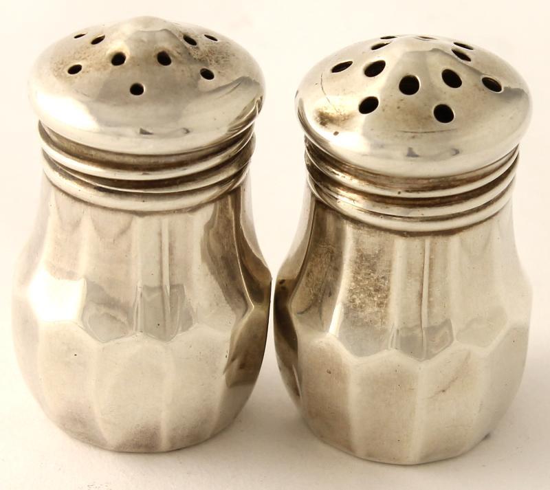 Zilveren Peper- en Zoutstel (2x)