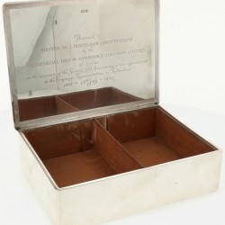 Sigaren presenteer doos zilver.