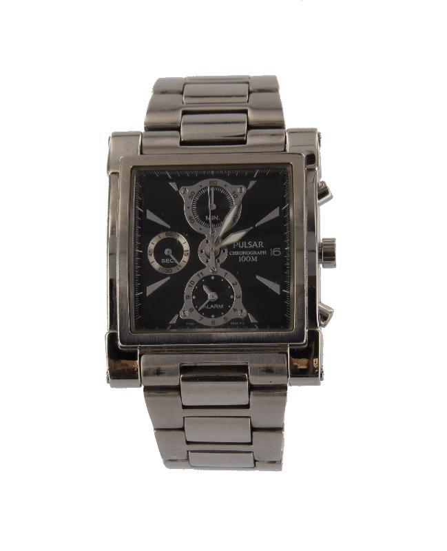 Pulsar Chronograaf - Herenhorloge - Met chronograaf, datum en alarmfunctie