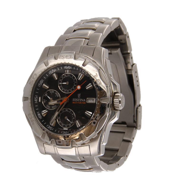 Festina Multifuntion - Herenhorloge - Met dag en datum functie en 24 uur weergave