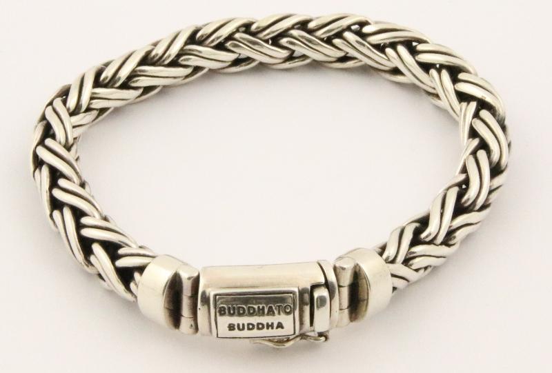 Zilveren Buddha to  Buddha armband