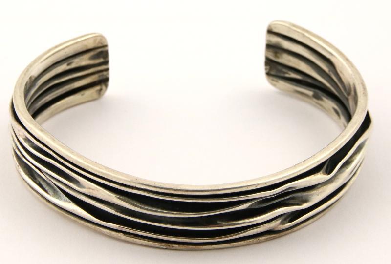 Zilveren bangle armband