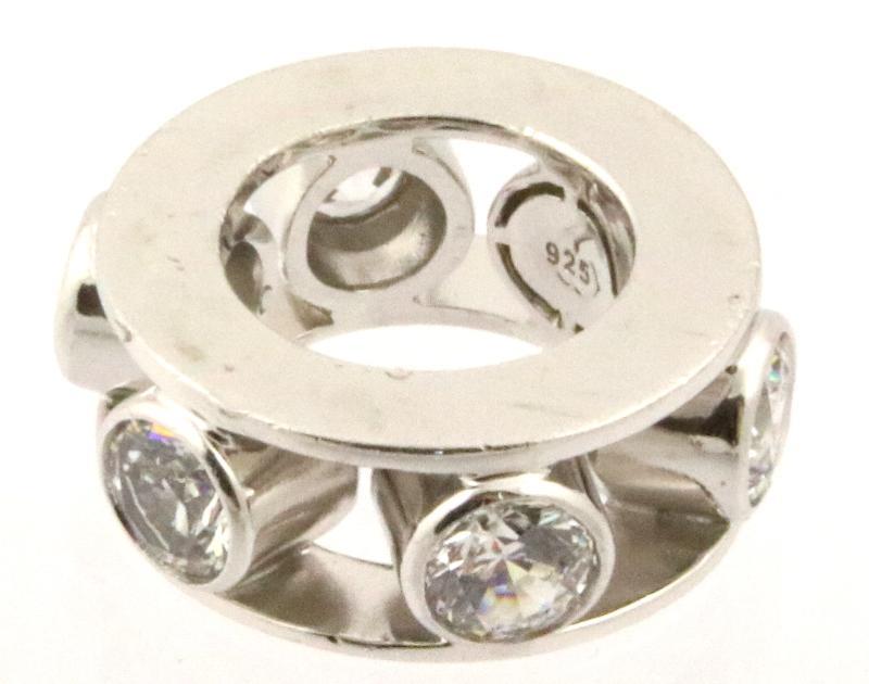 Zilveren Otazu ring bezet met 6 zirkonia's