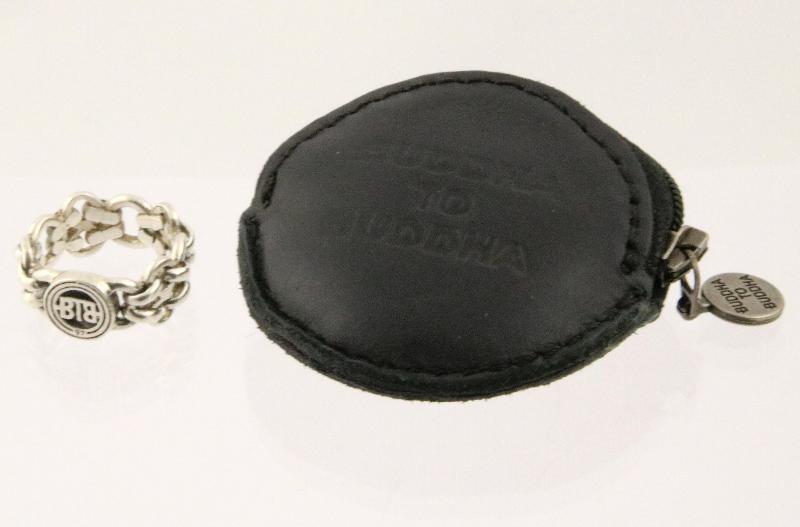 Zilveren Buddha To Buddha ring inclusief leren etui