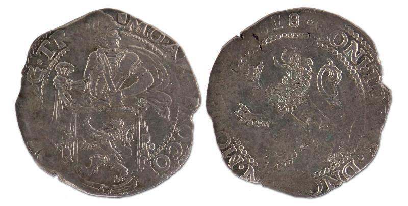 Halve leeuwendaalder. Overijssel. 1618. Fraai / Zeer Fraai. 