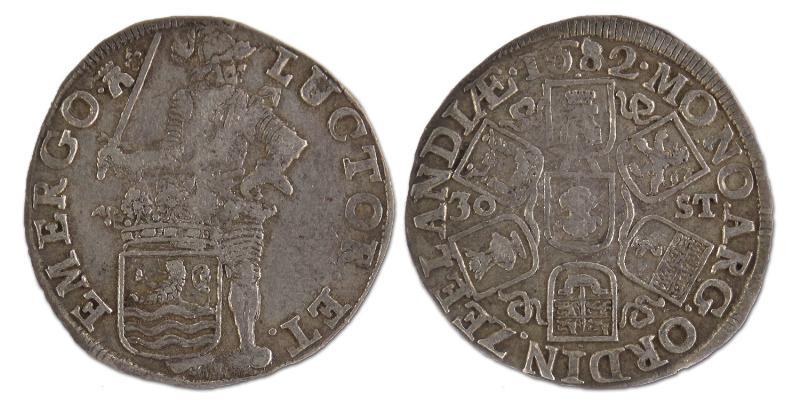 30 stuiver. Zeeland. 1682. Zeer Fraai +. 