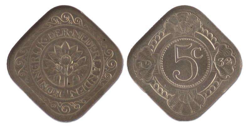 5 cent. Wilhelmina. 1929. FDC. 
