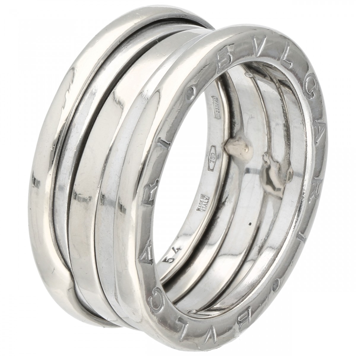 Witgouden Bvlgari B.Zero1 2-band ring - 18 kt.