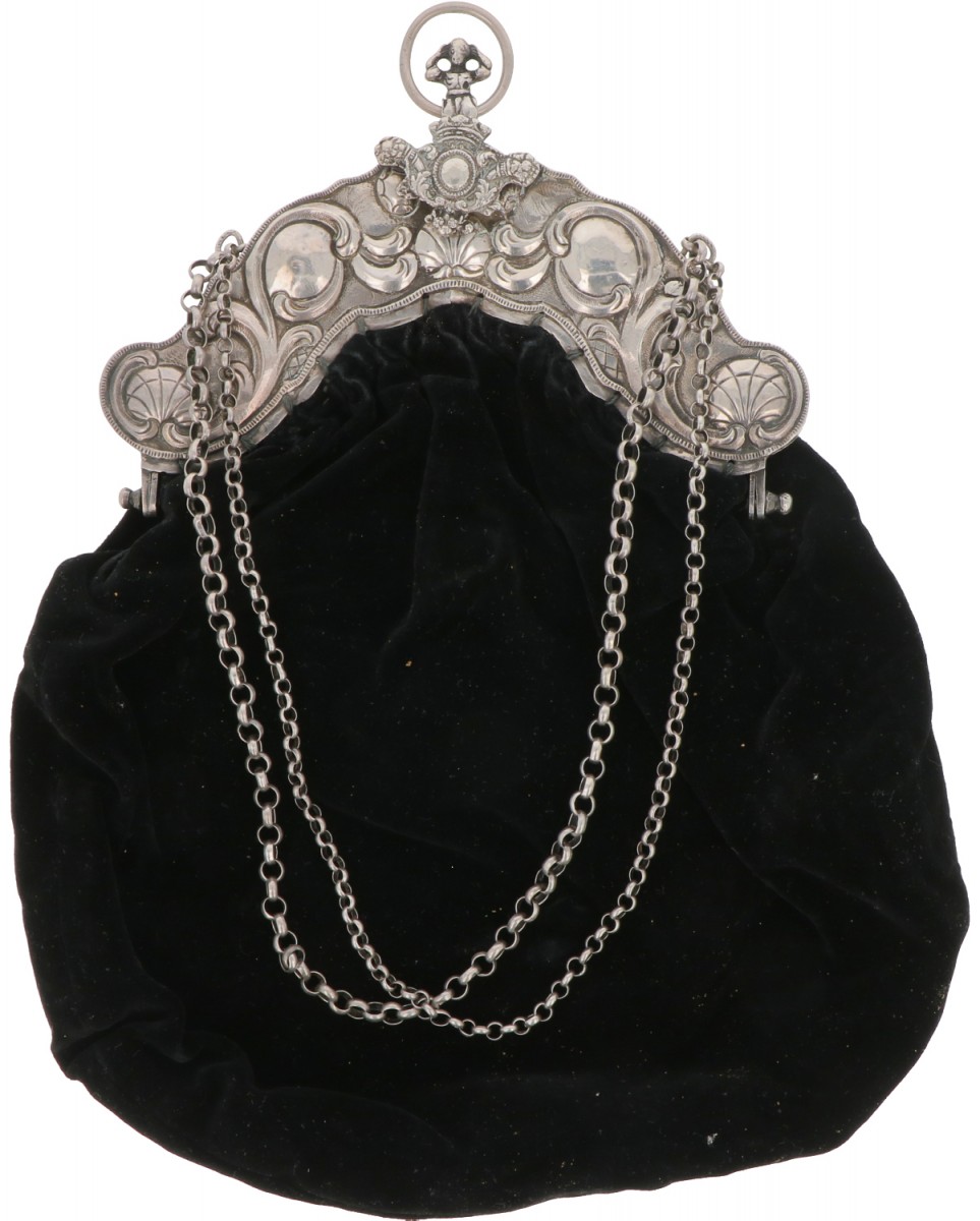 Beugeltas zilver.