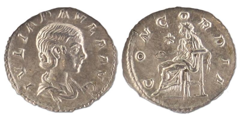 Julia Paula, 219-220. Denarius.