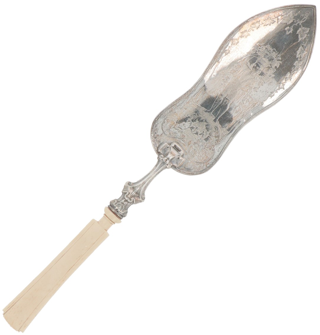 Gebakschep zilver.