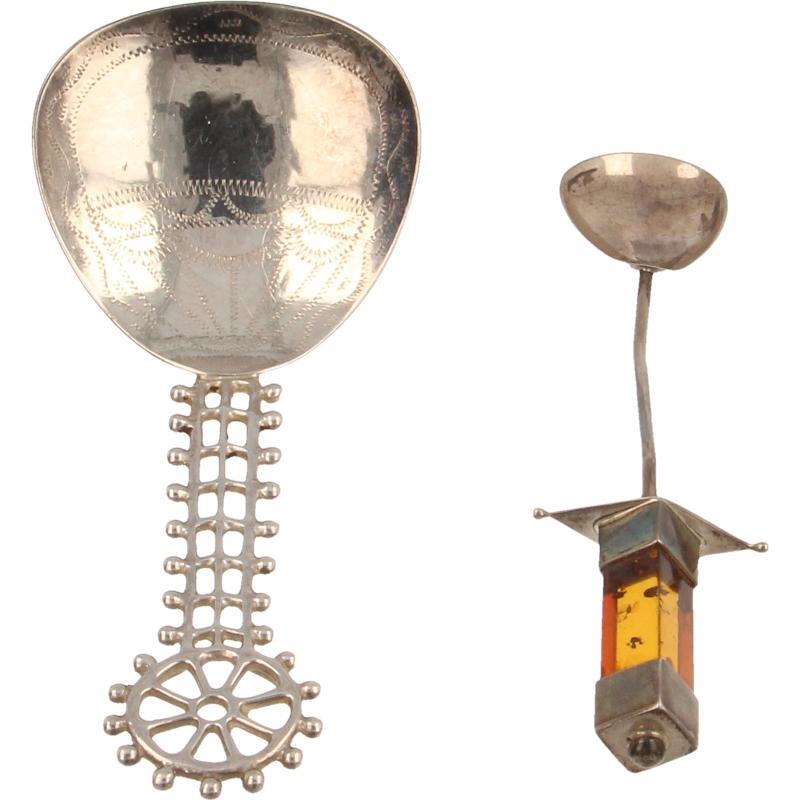 2 design Zilveren Lepels