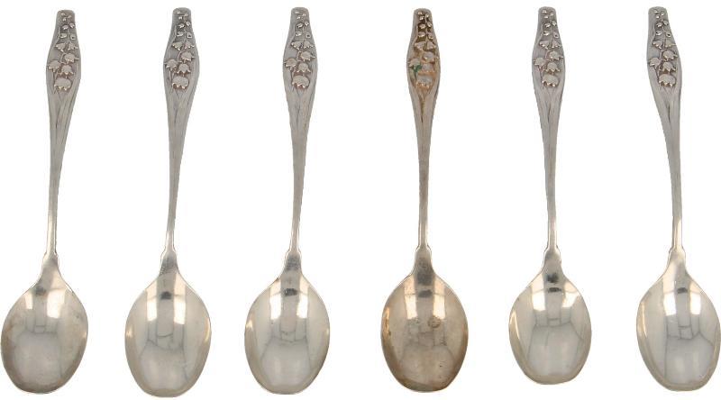 Jugendstil/Art deco theelepels (6x)