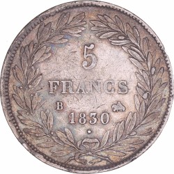 France. Louis Philippe I. 5 Francs. 1830 B.