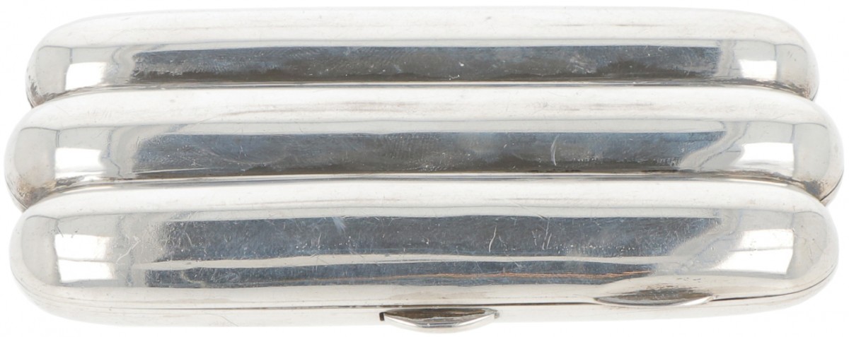 Sigaren etui zilver.
