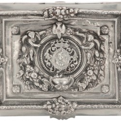 Sieraden kistje zilver.