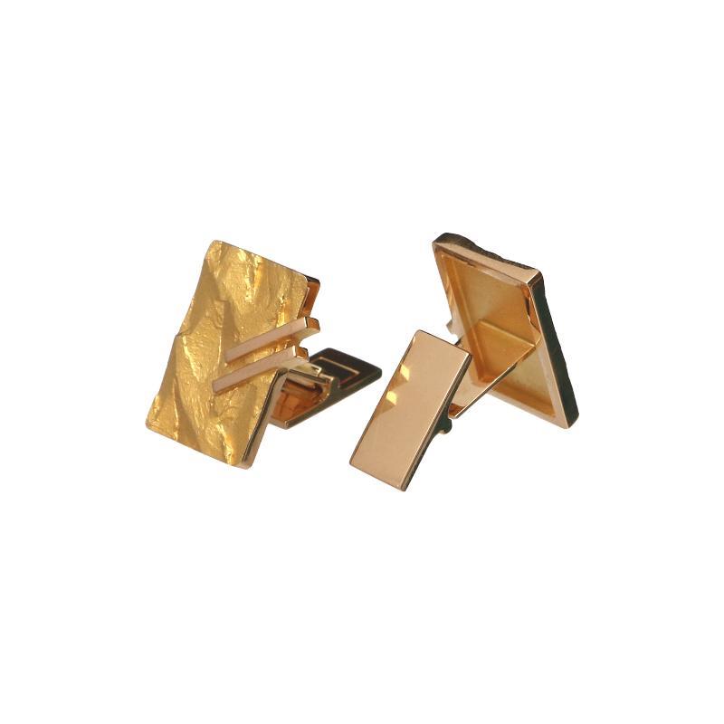 Geelgouden Lapponia manchetknopen, 14 karaat