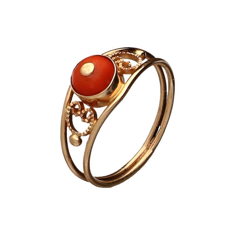 Rosé gouden ring, 14 karaat