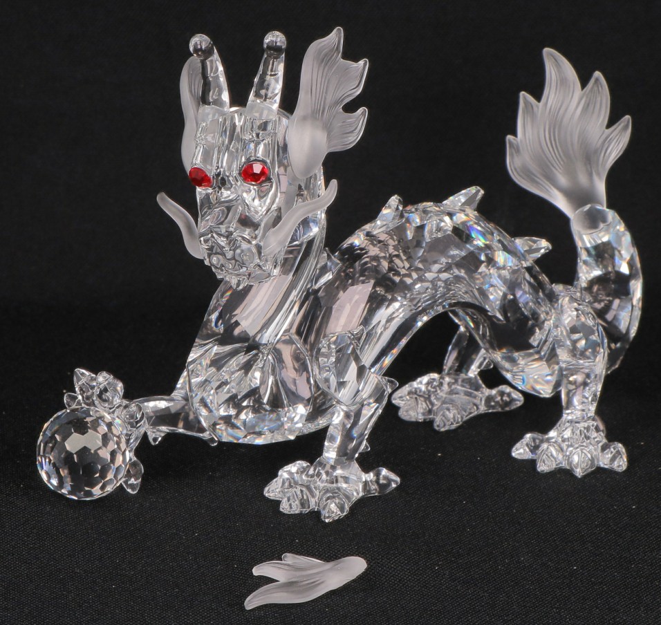 Swarovski Jaarlijks item 1997 "Fabelachtig Dierenrijk" De Draak.