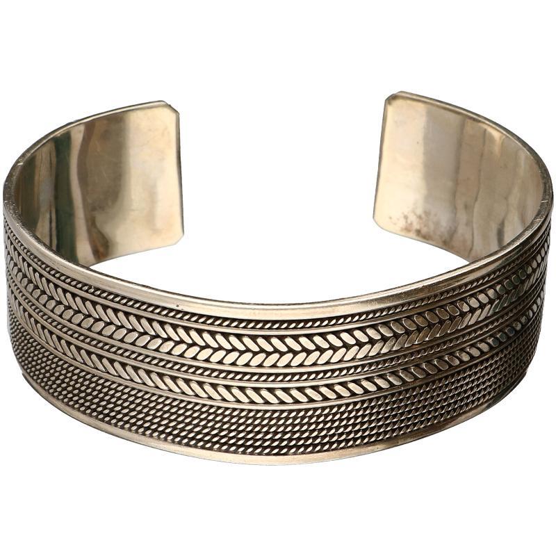 Zilveren bangle armband