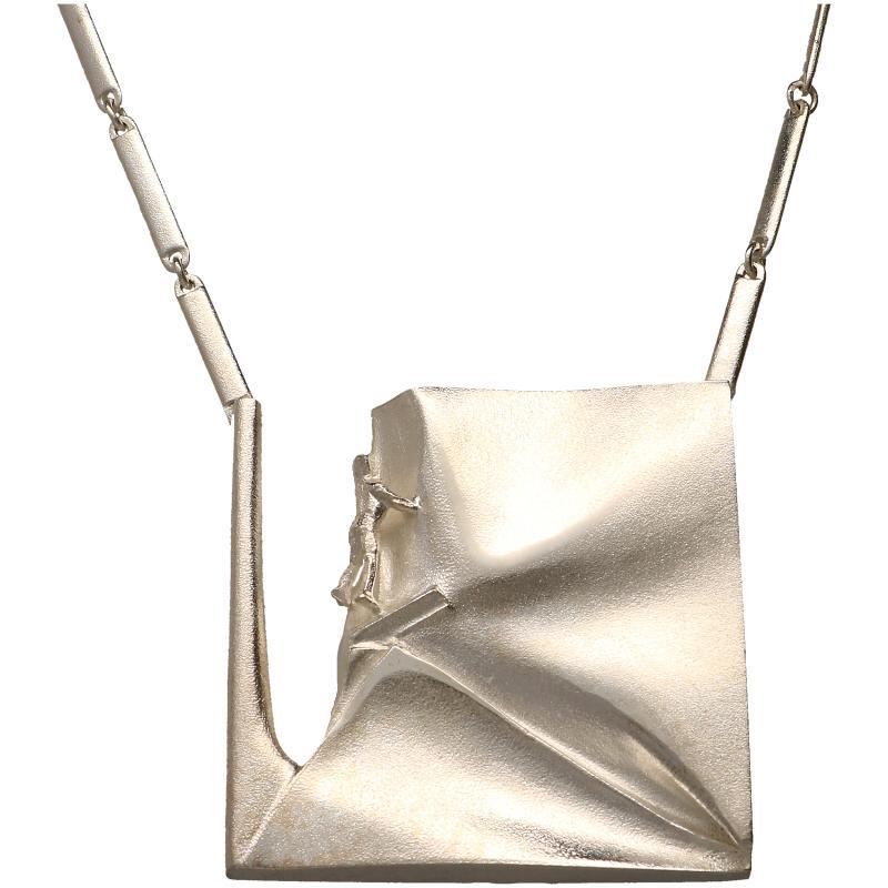 Lapponia Zilveren Collier 'Cliffhanger'