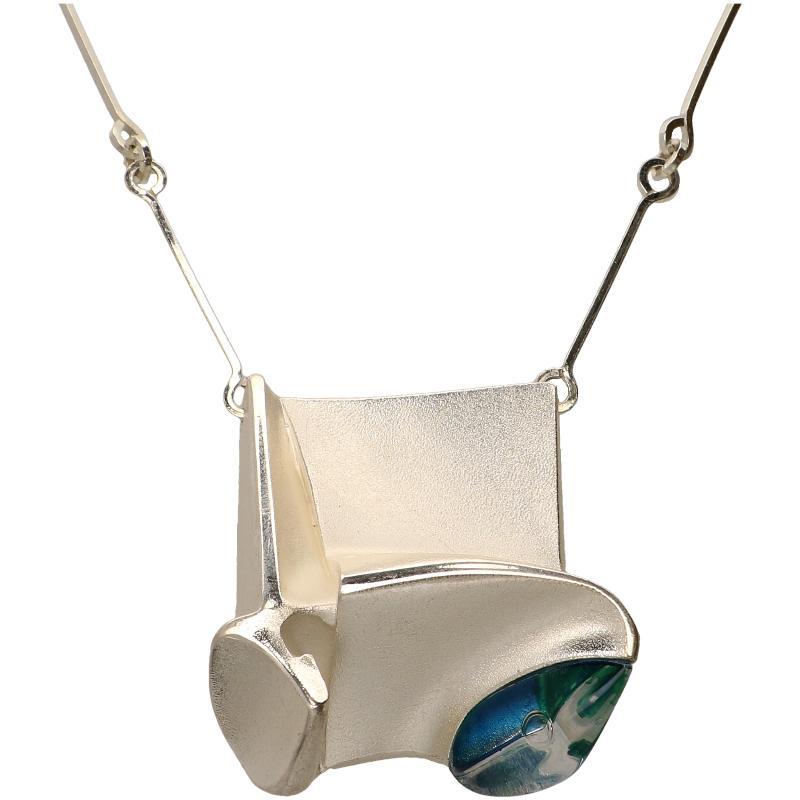 Lapponia Zilveren Collier 'Monolith'