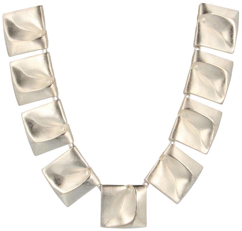 Lapponia Zilveren Collier 'Planetoid Valleys'