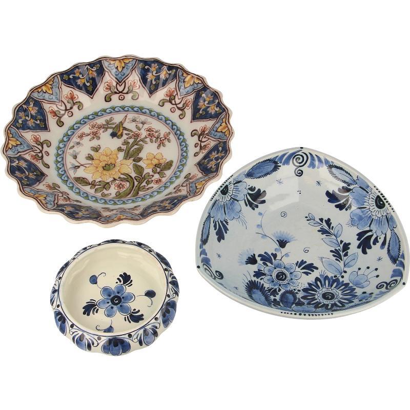 Lot aardewerk (3x)