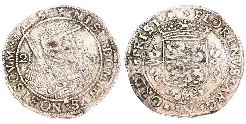 28 stuiver Friesland 1665/64. Zeer Fraai -.
